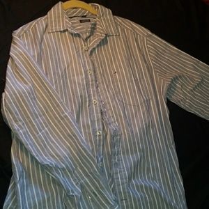 Tommy Hilfiger Button Up Long Sleeve (Blue)